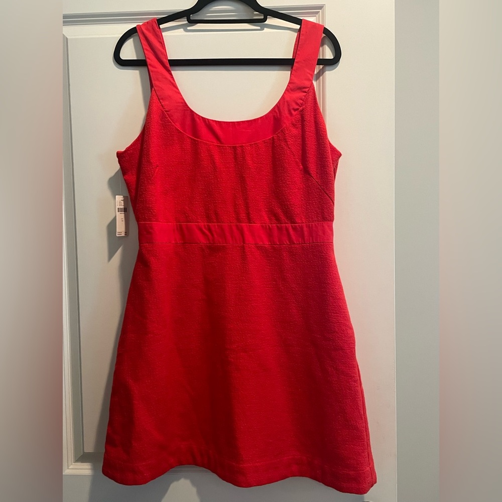 Anthropologie Red Sleeveless Mini Dress